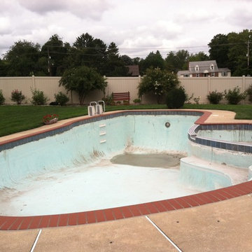 Residential Pool Renovation, Pool Plaster, Tile and Coping, Wilmington, Delaware