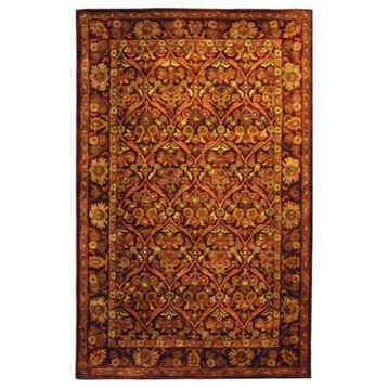Safavieh Antiquity Collection AT51 Rug, Wine/Gold, 9'6"x13'6"