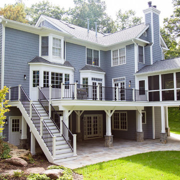 Composite Deck, Screened Porch, Underdeck Drainage and Patio