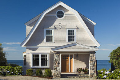 Inspiration for a timeless exterior home remodel in Boston