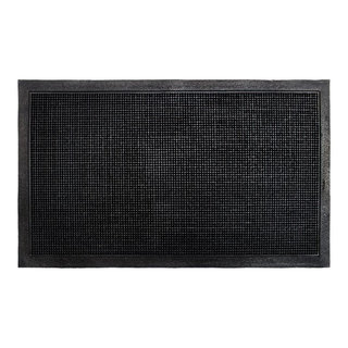 A1hc First Impression Heavy Duty Rubber Stud Multi-Utility Doormat, Black