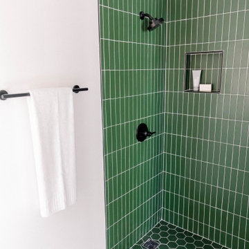 Joy Street Design: Hunter Green Shower