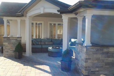 Example of a minimalist exterior home design in Toronto
