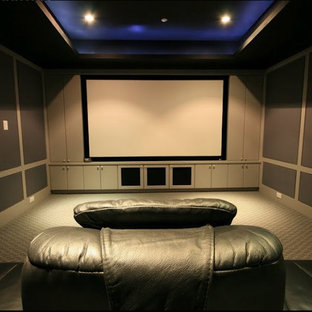Inspiration for a home theater remodel in Toronto