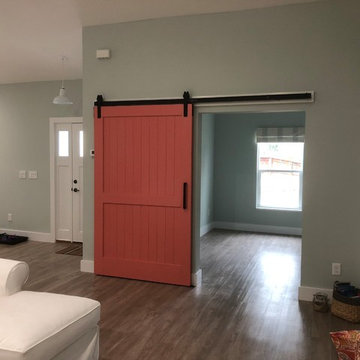 Modern Coastal Chic Sliding Barn Doors