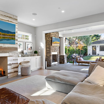 Modern Farmhouse Style Home Extends Living Space with AG Millworks Bi-Fold Doors