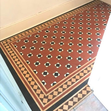 Victorian Tiled Floor Repaired and Restored in Newport