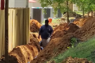 Photo of a backyard landscaping in Atlanta.