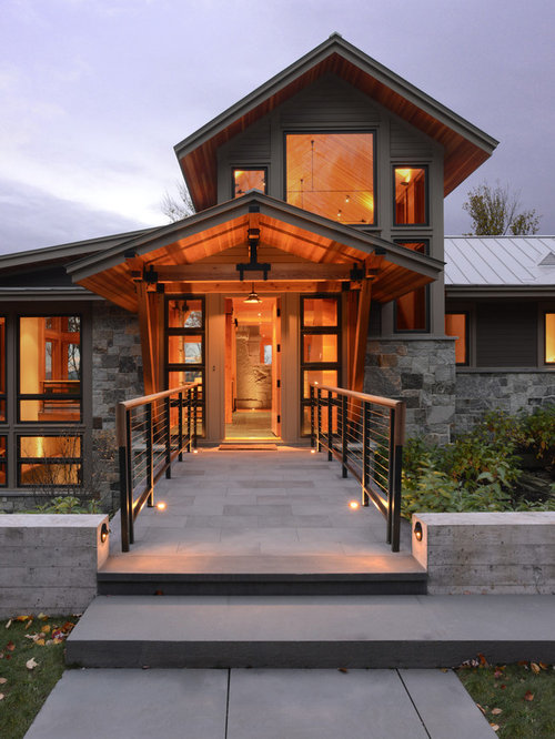 Best Rustic Mountain House Design Ideas & Remodel Pictures | Houzz Rustic Mountain House Photos