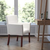 White Leather Side Chair