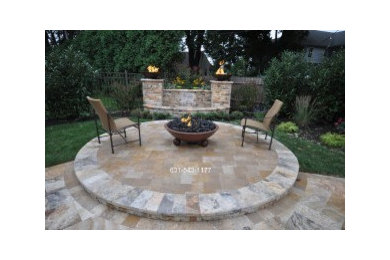 Fire Pit & Pondless Fountain w/ Fire features Built by Gappsi on Long Island