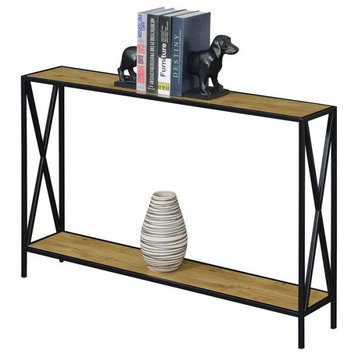 Convenience Concepts Tucson English Oak Console Table With Shelf R4-0503