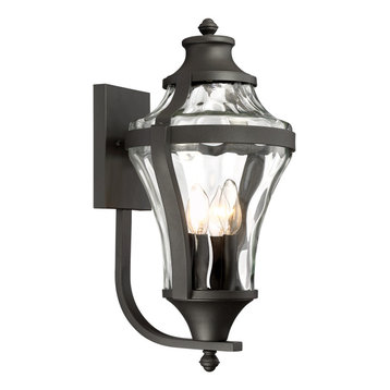 Minka Lavery Libre 72563-66 4 Light Outdoor Wall Lamp, Black