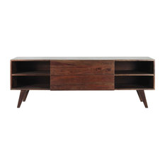 Mueble de TV vintage de madera maciza de palo rosa An. 160 cm Soho