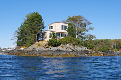 This is an example of a modern exterior in Portland Maine.