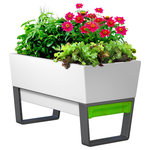 Glowpear - Glowpear Urban Garden - Revive and brighten the look of your space with the Glowpear Urban Garden Planter. This modular planter is specifically designed to grow an array of fruits, veggies, herbs, and flowers in an urban environment. That means city-dwellers the world over no long have to go without fresh tomatoes, parsley and other garden favorites. For those living in the fast lane, never forget to water your growing garden again, as the Glowpear Urban comes equipped with its own integrated self-watering system. Take function and aesthetics to new heights with the Glowpear Urban.