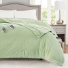 Beautyrest Electric Micro Fleece Heated Electric Bedding Blanket, Green