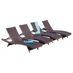 Lakeport Outdoor 3Piece Colored Adjustable Chaise Lounge Chair Set