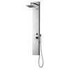 Rectangle Wall Mount CUPC Approved Stainless Steel Shower Panel, Chrome Color