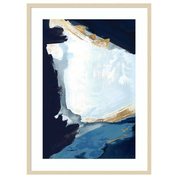 Blue, Gold III by Cartissi Framed Wall Art 30 x 41