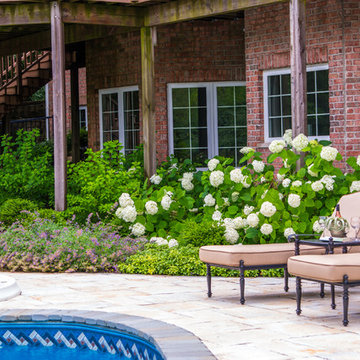 Pool, Patio, FirePit and Retaining Wall in North Barrington