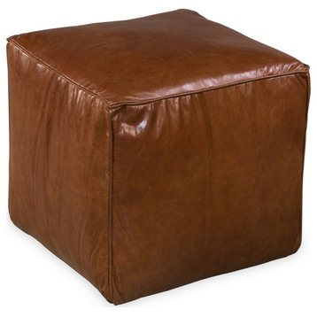Leather Sitting Cube