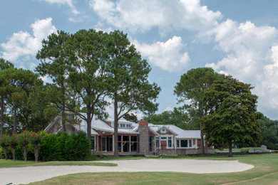 Beach style exterior home photo in Atlanta