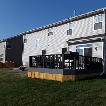 Timber Tech Deck and Belgard Paver Patio Combination in Bolingbrook, IL