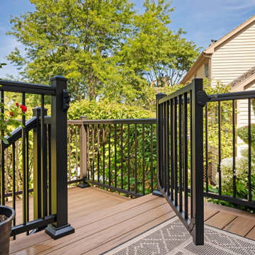 Azek Collection Antique Leather, Azek Express Classic Top Rail, Westbury ADA rai