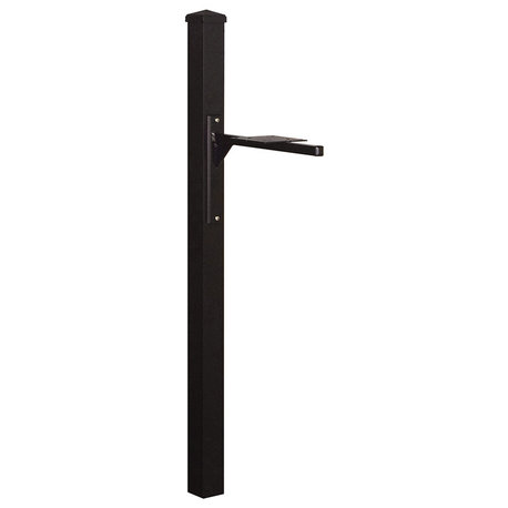 SPK-720 Wellington Post Smooth Square Decorative, Black