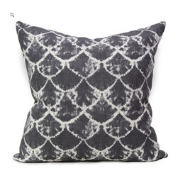 Shibori Cushion Soya Charcoal - Decorative Cushions