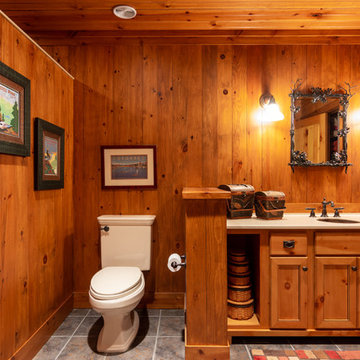 Modern Log Cabin Basement Remodel in Ann Arbor, Michigan