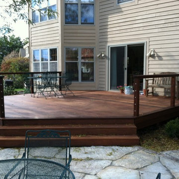 Town of Brookfield Custom Ipe Deck With Aluminum Pergola