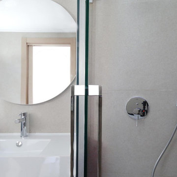 Lavabo y ducha reforma de baño moderno