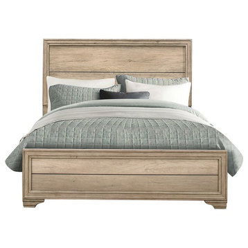Landen Rustic Cal King Bed Sun-bleached Wood