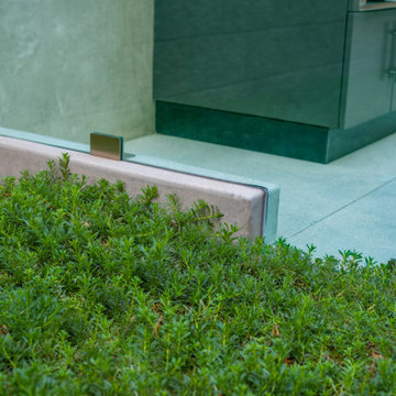 Modern Glass Fence Partition