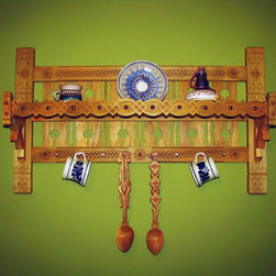 Rustic crockery shelf - Dish Racks