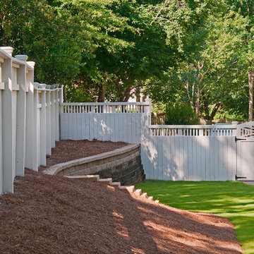 White Wood Privacy Fence & Gate