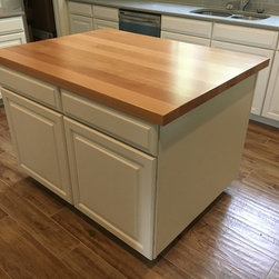 Butcher-block counter top and island by Prime Design Cabinetry LLC - Kitchen Cabinetry