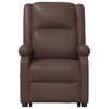 vidaXL Massage Chair Power Lift Massage Recliner for Elderly Brown Faux Leather
