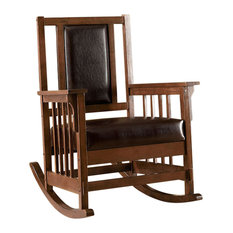 Apple Valley Transitional Apple Valley Rocker Chair, Expresso