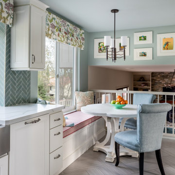 Colorful Transitional Kitchen