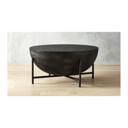 darbuka black coffee table | CB2 - Coffee Tables