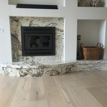 Alpine White Granite Fireplace Surround
