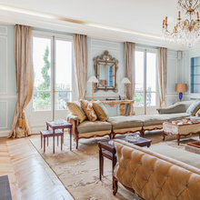 Houzz Tour: A Grand Parisian Apartment With Views of the Eiffel Tower