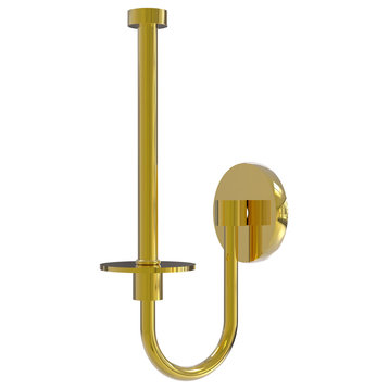 Skyline Upright Toilet Tissue Holder, Polished Brass