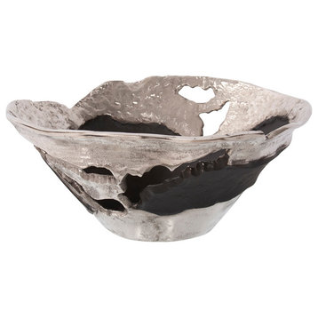 Contemporary Nickel and Black Bowl, Small