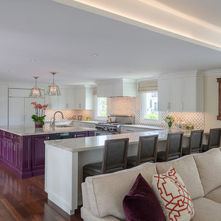 Kuchen Mit Lila Schranken Ideen Design Bilder Houzz