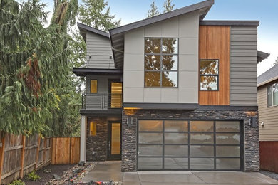 Example of a trendy exterior home design in Portland