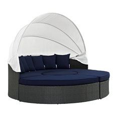 Sojourn Outdoor Patio Sunbrella Daybed, 4-Piece Set